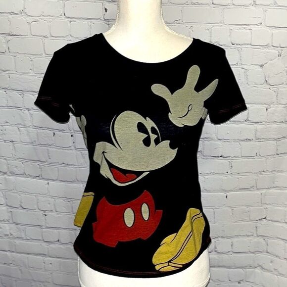 Disney Tops - Disney - Mickey Mouse Black T Shirt - M